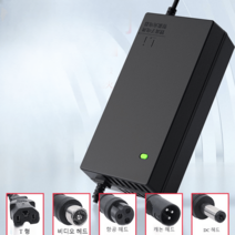 전동킥보드 리튬이온배터리 충전기 24V 36V 48V 60V 72V 2A 전동차 배터리 어댑터 5종, 36V2A 평형차전용 에어헤드9mm