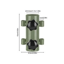 캐노피 폴 방풍 캠핑 텐트 막대 홀더 스테인레스 스틸 캠핑 천막 막대 홀더 하이킹 낚시를위한 방풍 야외, 05 Army Green