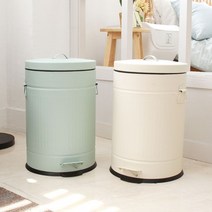 [올리오] 파스텔 슬라이딩 페달 휴지통 20L, 상세설명 참조, 민트