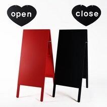 A형입간판 양면칠판 미니보드 개업선물 나무 입간판제작 카페, 미디엄블랙