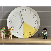 무소음 벽시계 저소음 DIY 시계 직접만드는 셀프페인팅 sati 벽시계 사띠시계, 연초록