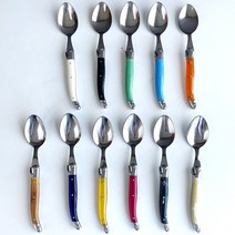 장네론 라귀올 조각 디너스푼 / 11 color, 프렌치블루, 1개