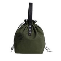 PANGPANG 캔버스 보온 보냉 백 소풍 도시락 가방, 그린
