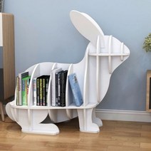 인테리어 예쁜책장 디자인 책장DIY 조립식책장 토끼 화이트 인테리어책장 책장인테리어 원목책꽂이