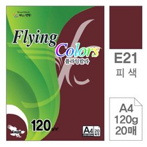 삼원)플라잉칼라(E21.피색A4120g20매)-포(10권입), 단품