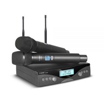 무선 마이크 G-MARK G320AM 전문 UHF 2 채널 가라오케 휴대용 자동 주파수 조정 100M, 브라질, US Plug