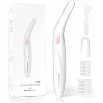일본직발송 2. TOUCHBEAUTY 눈썹 면도기 건전지 식 눈썹 커터 전동 면도기 썰매 썰매 페이스 면도기 얼굴, One Size, 화이트