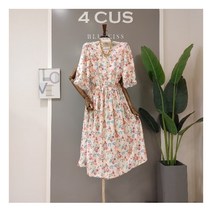 [포커스] DB_ 퍼프 플라워 A라인 롱원피스 (FM1F9OP5432)