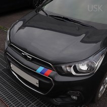 USK 쉐보레 더 넥스트 스파크 프론트 그릴 하단 3색 포인트 데칼 스티커 랩핑 필름 실외 튜닝 DIY 차량용품, C_프랑스-조수석