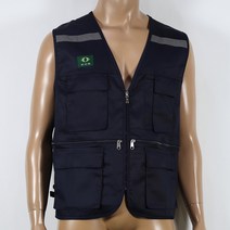 ITR-v12a T/C조끼 남색 단체조끼 주머니많은조끼, XL