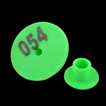 가축 귀태그 축사용품 양 토끼 염소 돼지 귀 태그 레이저 입력 구리 머리 귀걸이 6 색 농장 동물 신분증 30 개, Green 30PCS