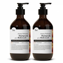수오가닉 퍼퓸 샴푸워시 스윗피치, 1050ml, 2개