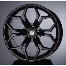 20인치 슈거레이 스파이더 758 세미매트블랙 6홀 (9J +35) 4P가능