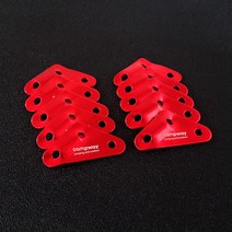 알루미늄 삼각스토퍼 6mm 10개세트, 블랙 10개