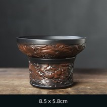 은주전자 보라색 도자기 주전자 차 컵 다도 액세서리 쿵푸 세트 순수 퓨어, 24 Tea Strainers 01