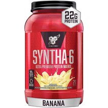 BSN 신타6 단백질 파우더 SYNTHA6 웨이프로틴 초콜릿밀크쉐이크맛 2.27kg 48회분, 28 Servings + 바나나, 1개