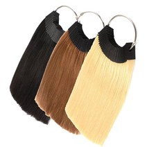 100%인모 염색 테스트 헤어피스 헤어 컬러링 연습용 시험용 모다발 모발차트 1피스, 14레벨(1pcs)