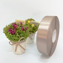 포장 리본 끈 제이제이리본 고밀도주자 10mm 15mm 76컬러 (길이 45M) 공단리본, 모카