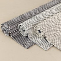 헤이즐 워셔블 사이잘룩 라탄스타일 여름 러그 거실 식탁 안마의자매트 5size 3color