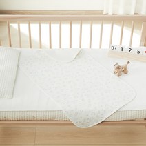 소베맘 오가닉 코튼 양면사용 아기 방수패드, 기저귀교환대 전용