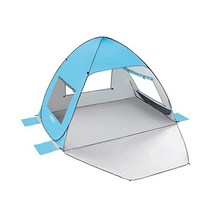 TOBTOS UPF 50+ 팝업 비치 텐트 우산 자동 태양 보호대 3-4인용 자외선 차단 휴대용 선쉐이드 간편한 셋업 아기 캐노피 카바나 캐리백 포함 경량