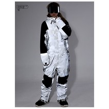 GsouSnow 공식 직영 스키복 점프슈트 반사광 단판 보온 2022 겨울 상하세트 방풍 방수 방한 얼룩무늬 스키 세트 플라주 보드복