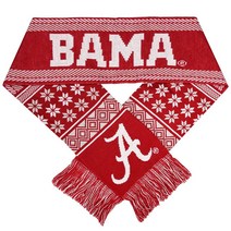 FOCO NCAA 2016 Lodge Scarf 검정 레드, Alabama Crimson Tide