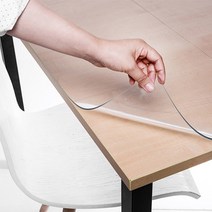 PVC 테이블보 투명 방수방열 식탁 티 테이블 매트 소프트 유리 플라스틱 크리스털 보드 테이블보, 폭(80x135cm)/두께 2mm