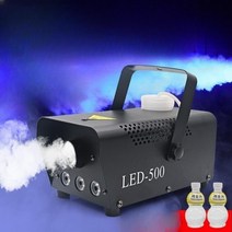 소형 스모그머신 색 포그머신 500W 클럽 무대효과 촬영효과 연기발생기 오일증정, 500W + led