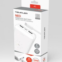템플러 보조배터리 네오 무선 20000mAh QTM-MP37W-20K, 단품, 단품
