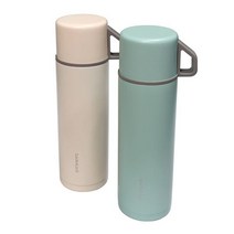 스텐 보온병 텀블러 2색 보틀 480ml 물병 락앤락 물통, 민트칼라