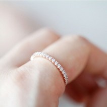 써니브릴란테 실버 큐빅 가드링 반지 14k 결혼 웨딩 가이드링