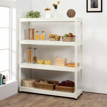 무볼트 철제 조립식 앵글형 정리 선반 70x50x150cm 4단, 단품