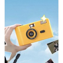 폴라로이드 로모카메라 즉석 레트로 캠코더 핑크 35MM 재사용 가능한 빈티지 일회용 Lomo 필름 카메라 플래시, Blue Black_Camera only(no film