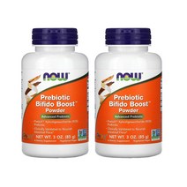 나우푸드 프리바이오틱 비피도 부스트 파우더 3 oz (85 g) [2통] Prebiotic Bifido Boost Powder, 2병, 기본