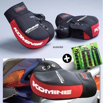 코미네 KOMINE 핸들토시 09-021 솔리드 오토바이 방한용품+고무레버, 블랙 블랙