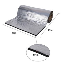 1pcs 200cmx50cm 자동차 트럭 방화벽 단열 매트 방음 방음 단열 방음 단열 패드 유니버설, 갈색, 협력사