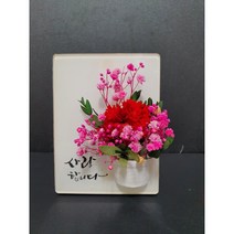 어버이날 카네이션 꽃 미니액자 프리저브드 안개꽃 DIY 패키지