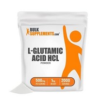Bulk.com L글루타민산 HCl 분말 1kg 2.2lbs, 1킬로그램