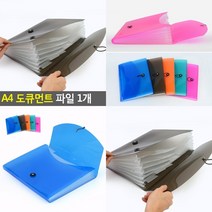 A4 도큐먼트 파일 1개 파일집 화일케이스 서류정리 아코디언파일