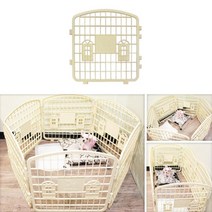아웅다움］강아지안전문 강아지펜스 새끼강아지울타리 개펜스 6p［l0I］, 아이보리