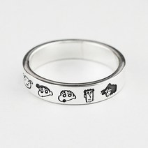 짱구 반지 크레용 신짱 수제 은반지 짱구는 못말려 캐릭터