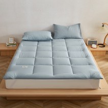 4cm토퍼 매트 사계절 극세사 양면 토퍼, blue