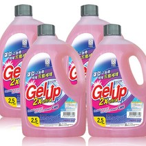 겔업 2x 울트라 액체세제 드럼용, 2.5L, 4개, 본품, 2.5L, 4개