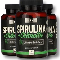 온닛 스피루리나 클로렐라 1000mg 80정 3팩 캡슐 스피루니아 엽록소 지구스피루리나 스피리루나 스피룰리나, 1개, 기본