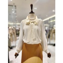 나이스클랍 타이 포인트 블라우스A223PWB722-BK