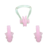스노클링 실리콘 비강 부목 방수 귀마개 풀 Piscinas 액세서리 다이빙 멀티 스노클 마스크 스쿠버 서핑 보, 02 1-set-Pink