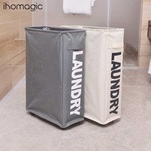 접이식 틈새 바퀴달리 세탁 빨래바구니 슬림형, 라이트그레이