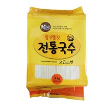 별고을 전통국수 소면 3kg X1개입 전통소면 가정용 업소용, 1개