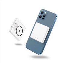 올모스 맥세이프 보조배터리, 퓨어화이트, 4000mAh